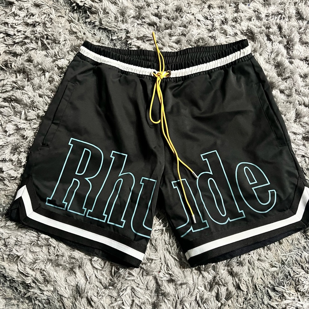 Rhude Black Athletic Basketball Shorts